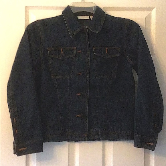 Blue Denim Liz Claiborne denim jacket - very good condition Petite Small - Picture 2 of 6